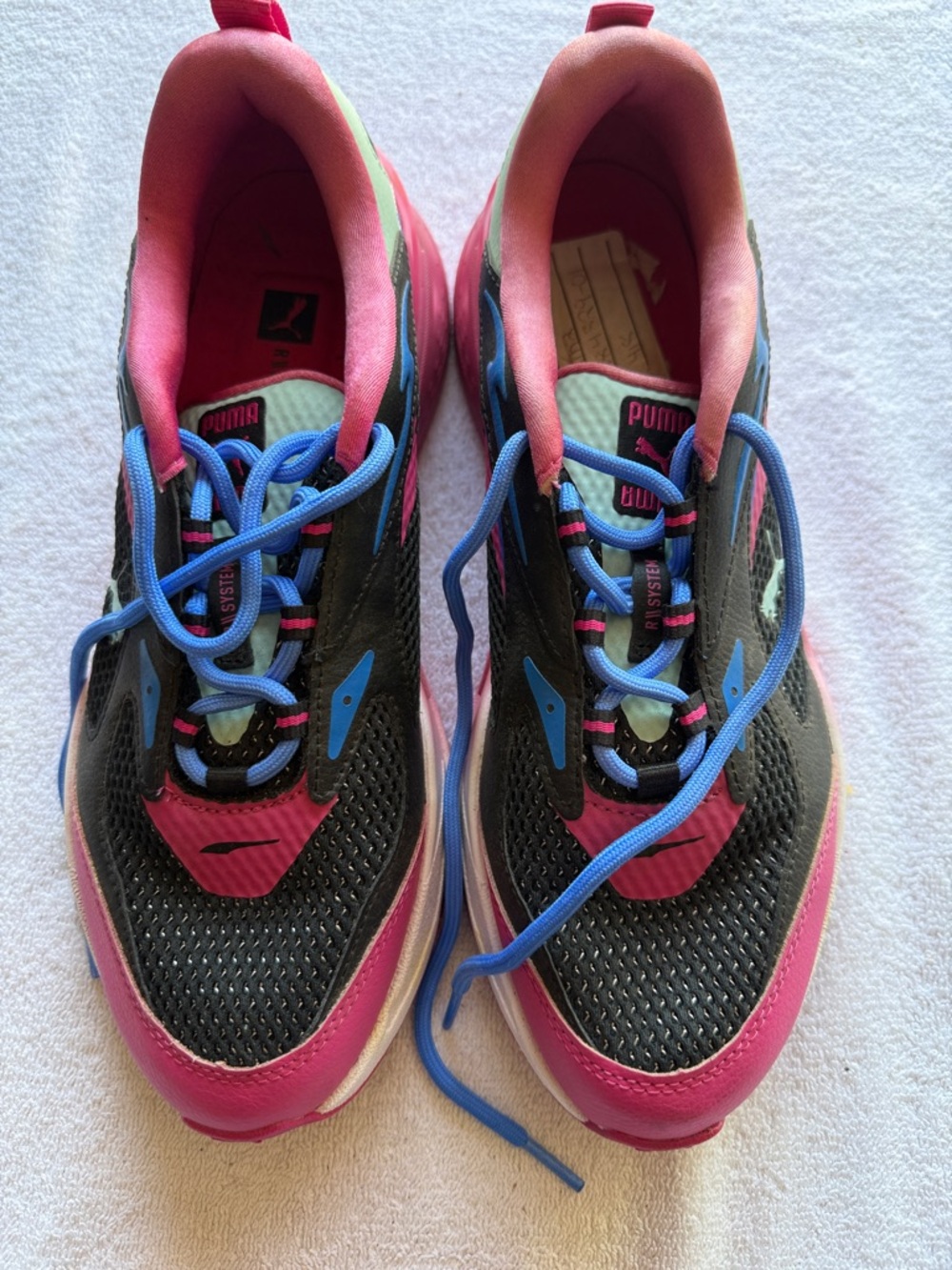 Puma Women’s Pink, Black & Blue Athletic Sneakers